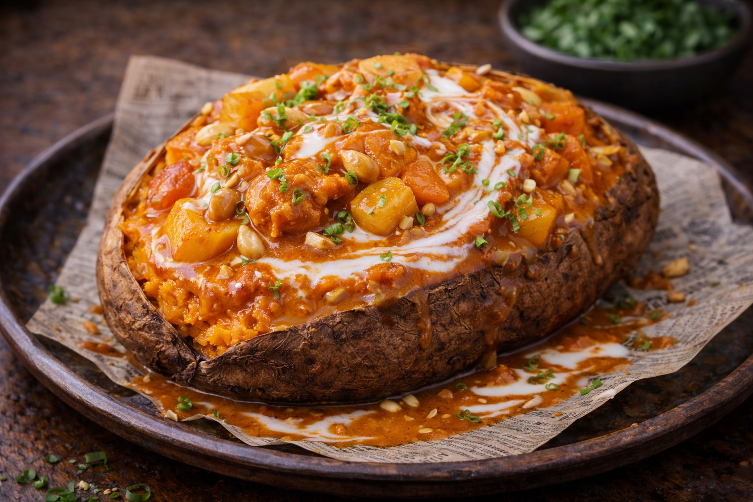 CJ3: Thai Chicken Massaman Curry - Jacket Sweet Potatoe